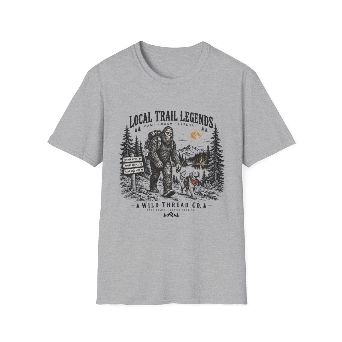 Big Foot Camping T Shirt