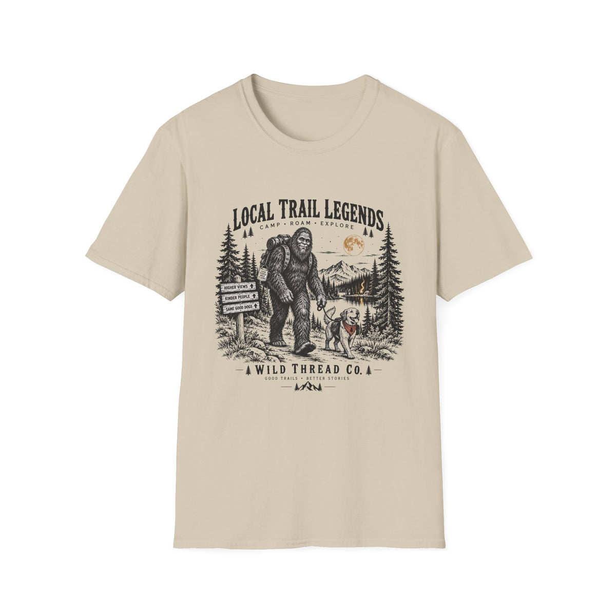 Big Foot Camping T Shirt