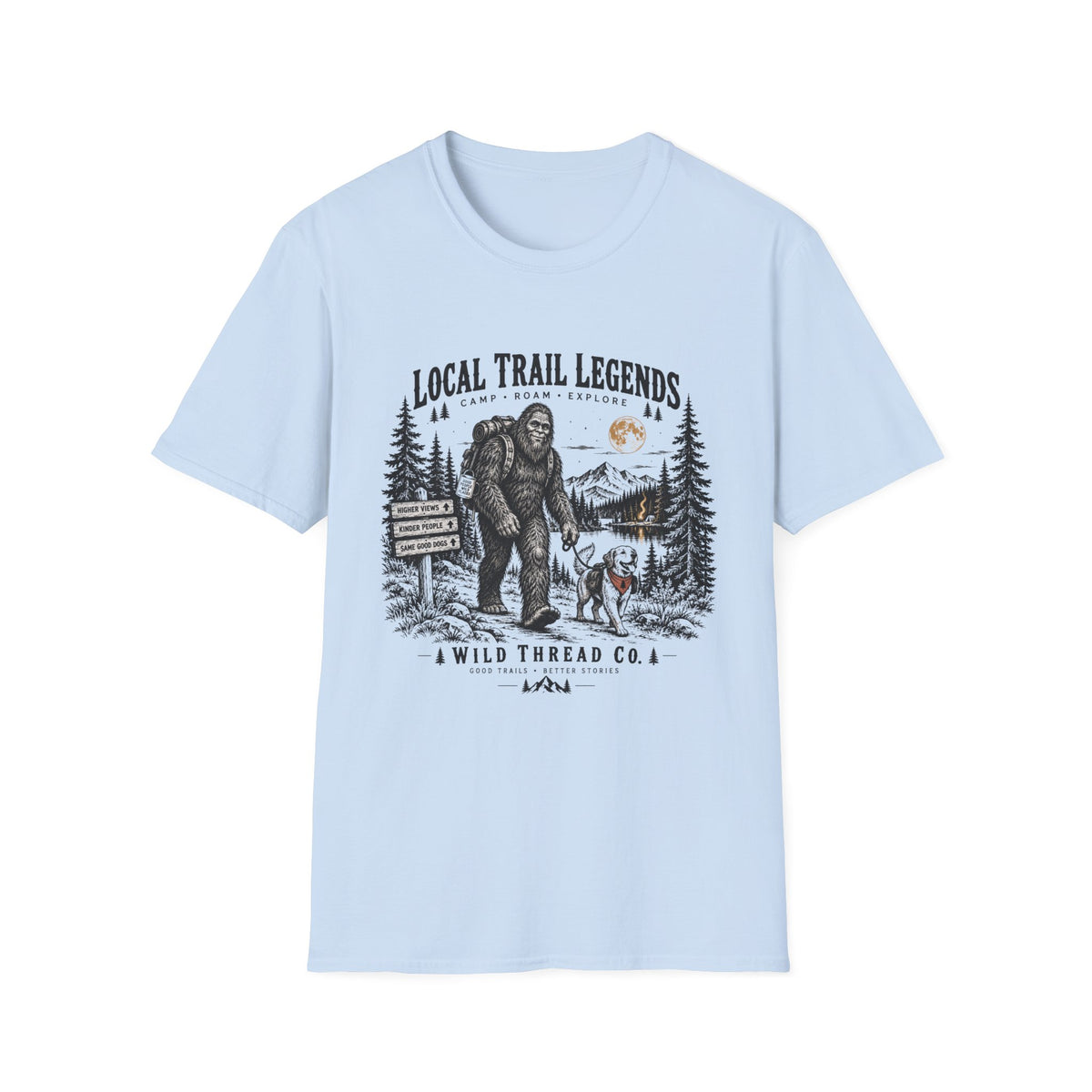 Big Foot Camping T Shirt