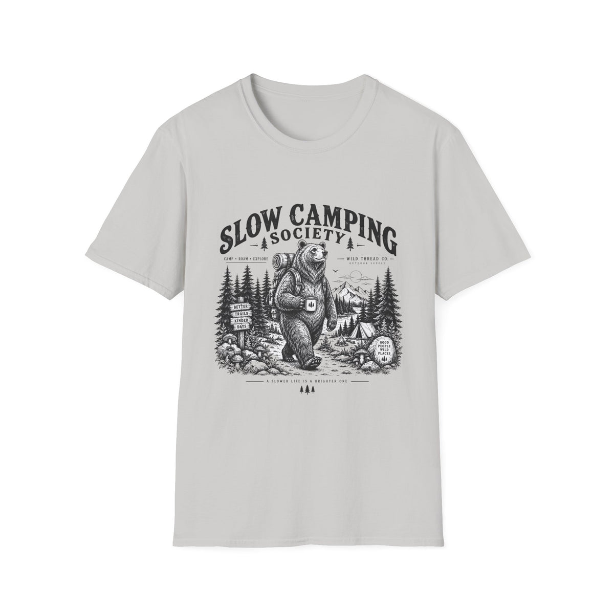 Slow Camping Society T Shirt
