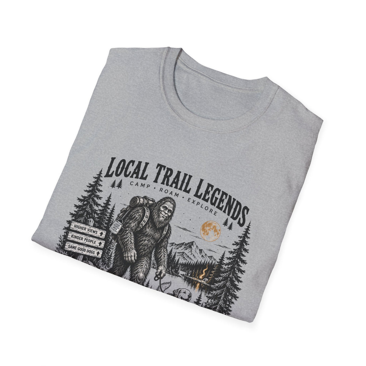 Big Foot Camping T Shirt