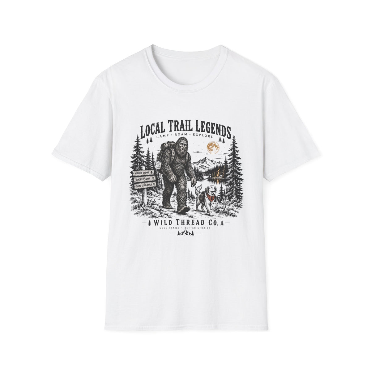 Big Foot Camping T Shirt