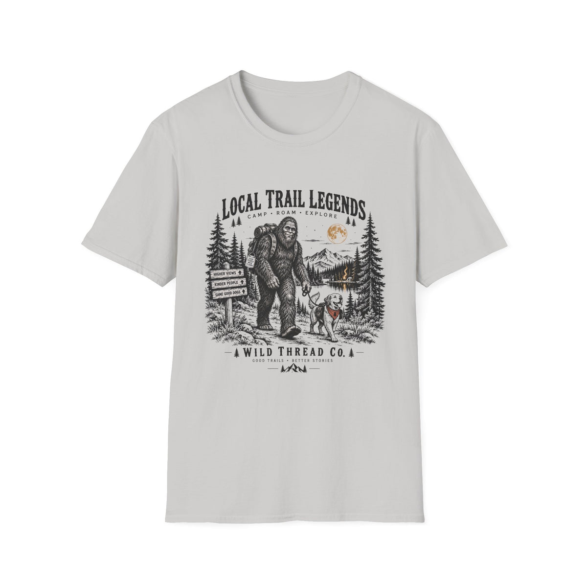 Big Foot Camping T Shirt