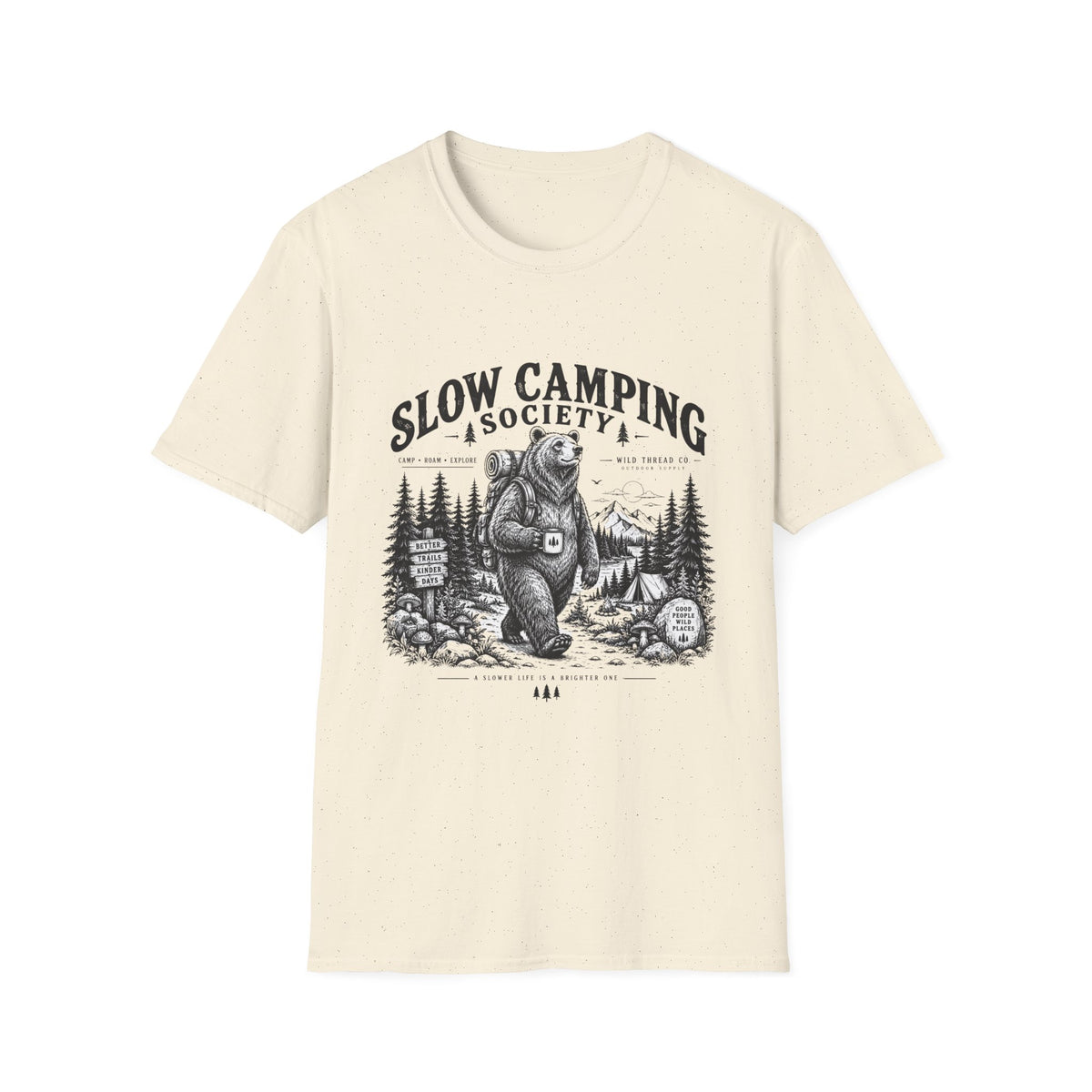 Slow Camping Society T Shirt