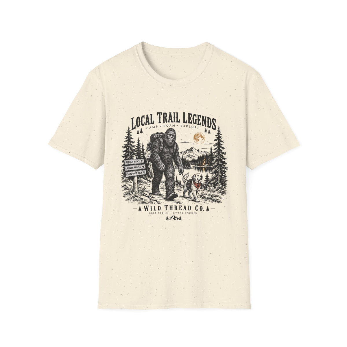 Big Foot Camping T Shirt